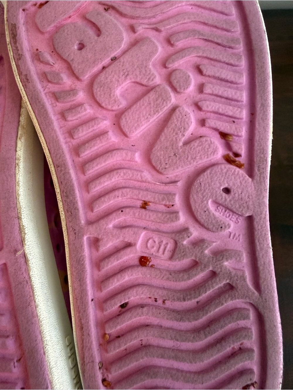 Native Jefferson Sugarlite Shoes Pink w/stars - Picture 8 of 8